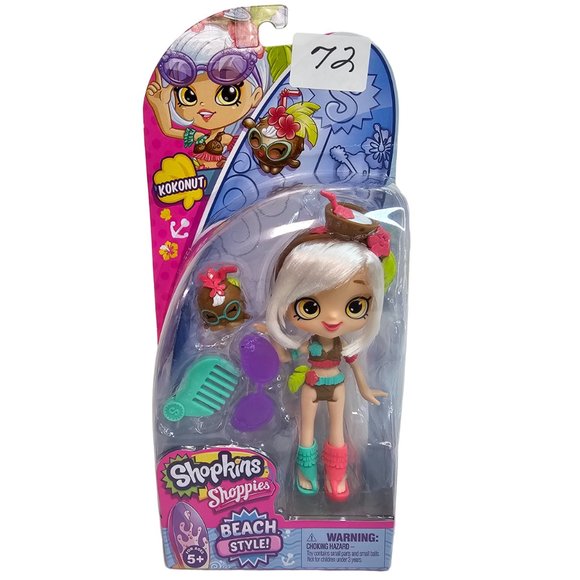 Moose Toys Shopkins Shoppies Kokonut Beach Style Doll & Exclusive Figure NEW - Picture 1 of 7